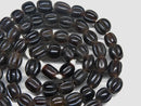 TOKO-BEADS AG026N-19 Glass bead (55pcs/strand) 8mm AG026N-19 ナツメ型ビーズ（55個/連） 8mm Asian bead & African bead  Handmade,Lampeork,bead,asia,india,ethnic,parts,accessory,beads とんぼ玉,ビーズ,トンボ玉,アジア,インド,エスニック,手作り,パーツ,アクセサリー