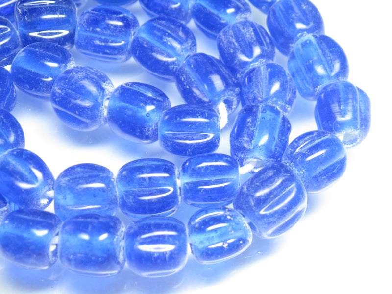 TOKO-BEADS AG026N-85 Glass bead (55pcs/strand) 9~10mm AG026N-85 ナツメ型ビーズ（55個/連） 9~10mm Asian bead & African bead  Handmade,Lampeork,bead,asia,india,ethnic,parts,accessory,beads とんぼ玉,ビーズ,トンボ玉,アジア,インド,エスニック,手作り,パーツ,アクセサリー