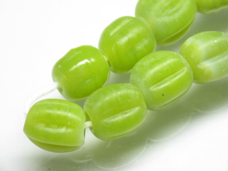 TOKO-BEADS AG026N-87 Glass bead (55pcs/strand) 9~10mm AG026N-87 ナツメ型ビーズ（55個/連） 9~10mm Asian bead & African bead  Handmade,Lampeork,bead,asia,india,ethnic,parts,accessory,beads とんぼ玉,ビーズ,トンボ玉,アジア,インド,エスニック,手作り,パーツ,アクセサリー
