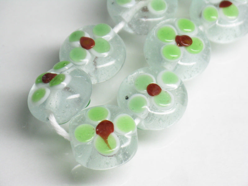 TOKO-BEADS AG033-05N Glass bead (strand) 13~14mm AG033-05N フラワービーズ（連） 13~14mm Asian bead & African bead  Handmade,Lampeork,bead,asia,india,ethnic,parts,accessory,beads とんぼ玉,ビーズ,トンボ玉,アジア,インド,エスニック,手作り,パーツ,アクセサリー