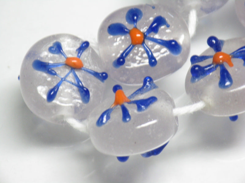 TOKO-BEADS AG034-01N Glass bead (strand) 14~15mm AG034-01N フラワービーズ（連） 14~15mm Asian bead & African bead  Handmade,Lampeork,bead,asia,india,ethnic,parts,accessory,beads とんぼ玉,ビーズ,トンボ玉,アジア,インド,エスニック,手作り,パーツ,アクセサリー