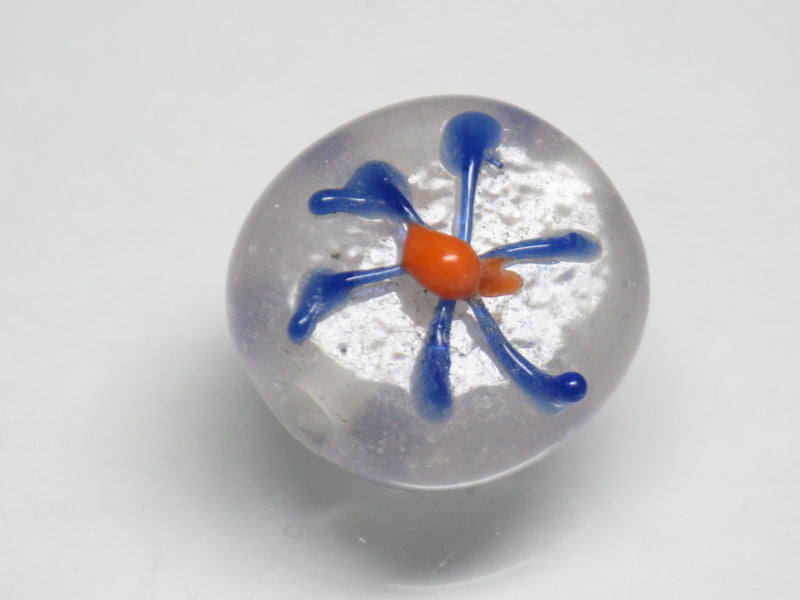 TOKO-BEADS AG034-01S Glass bead 14~15mm AG034-01S フラワービーズ 14~15mm Asian bead & African bead  Handmade,Lampeork,bead,asia,india,ethnic,parts,accessory,beads とんぼ玉,ビーズ,トンボ玉,アジア,インド,エスニック,手作り,パーツ,アクセサリー