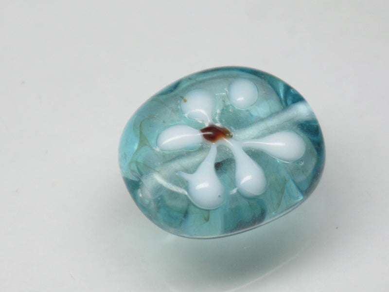 TOKO-BEADS AG034-05S Glass bead 14~15mm AG034-05S フラワービーズ 14~15mm Asian bead & African bead  Handmade,Lampeork,bead,asia,india,ethnic,parts,accessory,beads とんぼ玉,ビーズ,トンボ玉,アジア,インド,エスニック,手作り,パーツ,アクセサリー