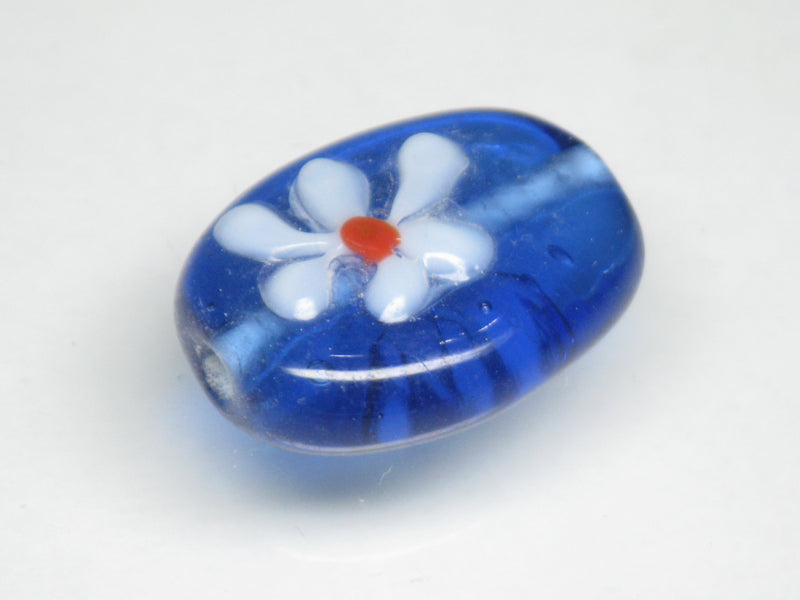 TOKO-BEADS AG034-06S Glass bead 14~15mm AG034-06S フラワービーズ 14~15mm Asian bead & African bead  Handmade,Lampeork,bead,asia,india,ethnic,parts,accessory,beads とんぼ玉,ビーズ,トンボ玉,アジア,インド,エスニック,手作り,パーツ,アクセサリー