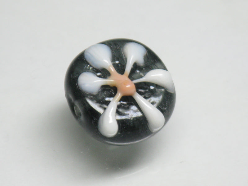 TOKO-BEADS AG034-09S Glass bead 14~15mm AG034-09S フラワービーズ 14~15mm Asian bead & African bead  Handmade,Lampeork,bead,asia,india,ethnic,parts,accessory,beads とんぼ玉,ビーズ,トンボ玉,アジア,インド,エスニック,手作り,パーツ,アクセサリー