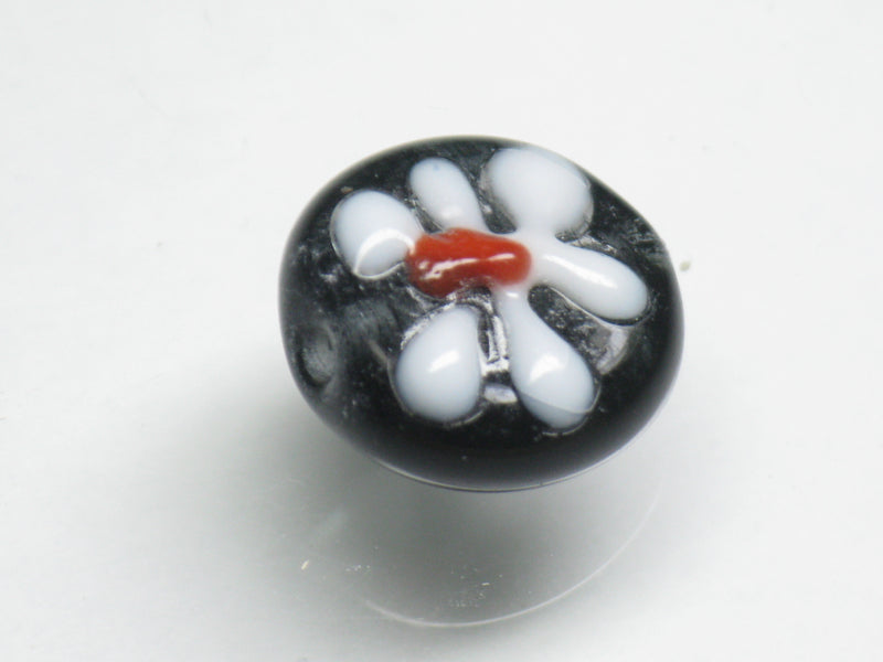 TOKO-BEADS AG034-10S Glass bead 14~15mm AG034-10S フラワービーズ 14~15mm Asian bead & African bead  Handmade,Lampeork,bead,asia,india,ethnic,parts,accessory,beads とんぼ玉,ビーズ,トンボ玉,アジア,インド,エスニック,手作り,パーツ,アクセサリー