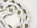TOKO-BEADS AG035-06N Glass bead (strand) 17mm AG035-06N フラワービーズ（連） 17mm Asian bead & African bead  Handmade,Lampeork,bead,asia,india,ethnic,parts,accessory,beads とんぼ玉,ビーズ,トンボ玉,アジア,インド,エスニック,手作り,パーツ,アクセサリー