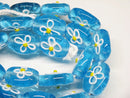 TOKO-BEADS AG035-09N Glass bead (strand) 16mm AG035-09N フラワービーズ（連） 16mm Asian bead & African bead  Handmade,Lampeork,bead,asia,india,ethnic,parts,accessory,beads とんぼ玉,ビーズ,トンボ玉,アジア,インド,エスニック,手作り,パーツ,アクセサリー