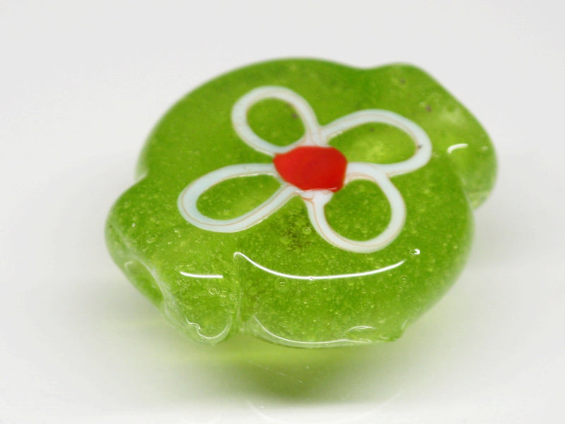 TOKO-BEADS AG035-04S Glass bead 17~18mm AG035-04S フラワービーズ 17~18mm Asian bead & African bead  Handmade,Lampeork,bead,asia,india,ethnic,parts,accessory,beads とんぼ玉,ビーズ,トンボ玉,アジア,インド,エスニック,手作り,パーツ,アクセサリー