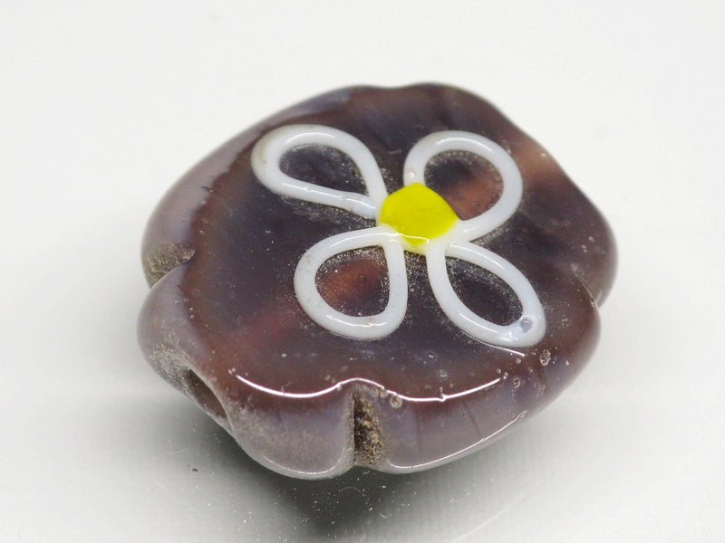TOKO-BEADS AG035-20S Glass bead 17~19mm AG035-20S フラワービーズ 17~19mm Asian bead & African bead  Handmade,Lampeork,bead,asia,india,ethnic,parts,accessory,beads とんぼ玉,ビーズ,トンボ玉,アジア,インド,エスニック,手作り,パーツ,アクセサリー