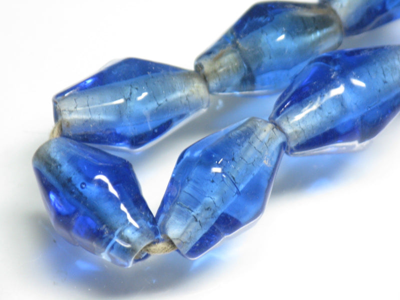 TOKO-BEADS AG037-04N Glass bead (strand) 10~11mm AG037-04N ひし形とんぼ玉（連） 10~11mm Asian bead & African bead  Handmade,Lampeork,bead,asia,india,ethnic,parts,accessory,beads とんぼ玉,ビーズ,トンボ玉,アジア,インド,エスニック,手作り,パーツ,アクセサリー