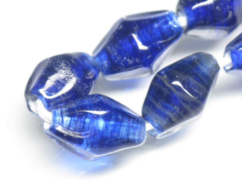 TOKO-BEADS AG037-06N Glass bead (strand) 10~11mm AG037-06N ひし形とんぼ玉（連） 10~11mm Asian bead & African bead  Handmade,Lampeork,bead,asia,india,ethnic,parts,accessory,beads とんぼ玉,ビーズ,トンボ玉,アジア,インド,エスニック,手作り,パーツ,アクセサリー