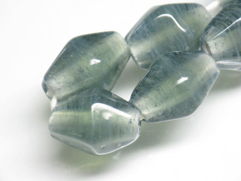 TOKO-BEADS AG037-23N Glass bead (strand) 10~11mm AG037-23N ひし形とんぼ玉（連） 10~11mm Asian bead & African bead  Handmade,Lampeork,bead,asia,india,ethnic,parts,accessory,beads とんぼ玉,ビーズ,トンボ玉,アジア,インド,エスニック,手作り,パーツ,アクセサリー