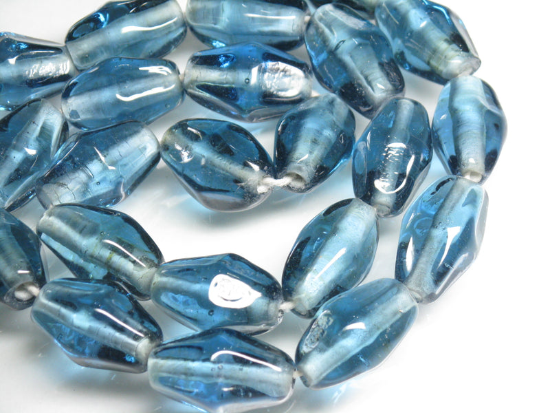 TOKO-BEADS AG037-26N Glass bead (strand) 11~12mm AG037-26N ひし形とんぼ玉（連） 11~12mm Asian bead & African bead  Handmade,Lampeork,bead,asia,india,ethnic,parts,accessory,beads とんぼ玉,ビーズ,トンボ玉,アジア,インド,エスニック,手作り,パーツ,アクセサリー
