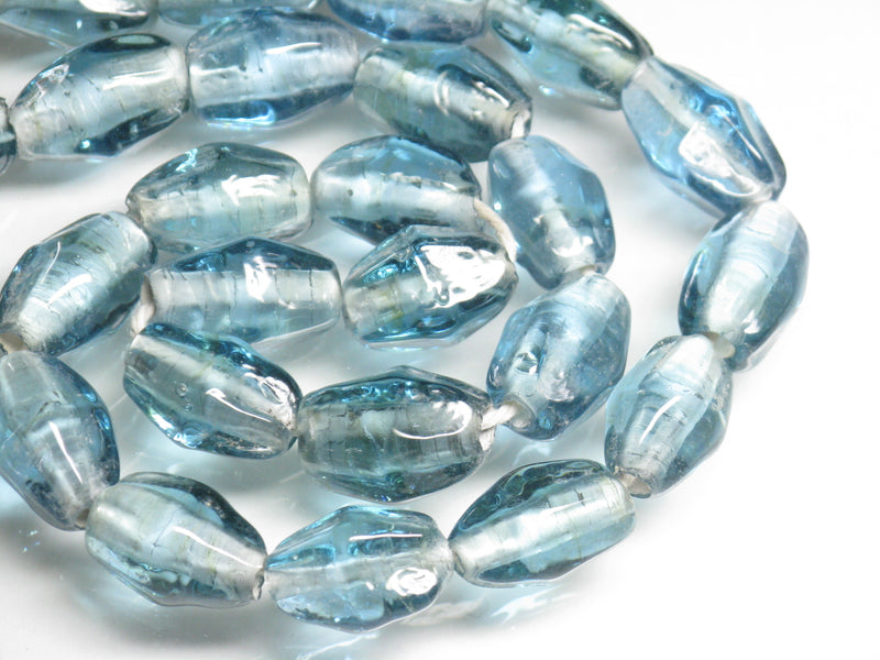 TOKO-BEADS AG037-33N Glass bead (strand) 11~12mm AG037-33N ひし形とんぼ玉（連） 11~12mm Asian bead & African bead  Handmade,Lampeork,bead,asia,india,ethnic,parts,accessory,beads とんぼ玉,ビーズ,トンボ玉,アジア,インド,エスニック,手作り,パーツ,アクセサリー