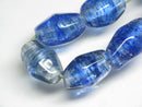 TOKO-BEADS AG037-34N Glass bead (strand) 10~11mm AG037-34N ひし形とんぼ玉（連） 10~11mm Asian bead & African bead  Handmade,Lampeork,bead,asia,india,ethnic,parts,accessory,beads とんぼ玉,ビーズ,トンボ玉,アジア,インド,エスニック,手作り,パーツ,アクセサリー