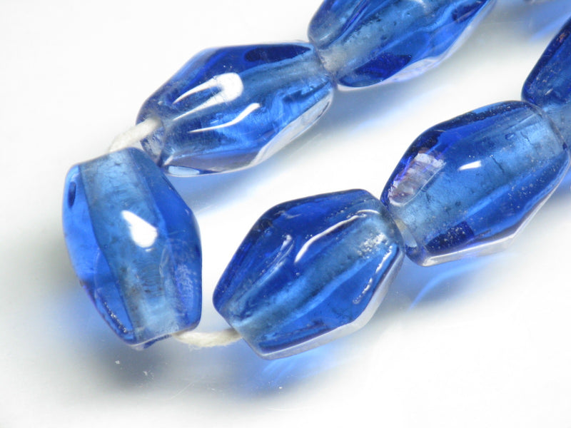 TOKO-BEADS AG037-35N Glass bead (strand) 9~10mm AG037-35N ひし形とんぼ玉（連） 9~10mm Asian bead & African bead  Handmade,Lampeork,bead,asia,india,ethnic,parts,accessory,beads とんぼ玉,ビーズ,トンボ玉,アジア,インド,エスニック,手作り,パーツ,アクセサリー