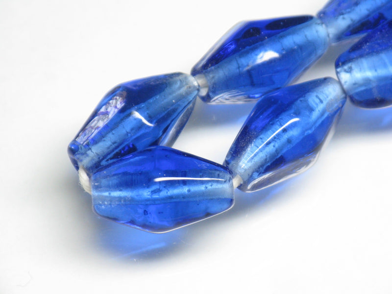 TOKO-BEADS AG037-36N Glass bead (strand) 11~12mm AG037-36N ひし形とんぼ玉（連） 11~12mm Asian bead & African bead  Handmade,Lampeork,bead,asia,india,ethnic,parts,accessory,beads とんぼ玉,ビーズ,トンボ玉,アジア,インド,エスニック,手作り,パーツ,アクセサリー