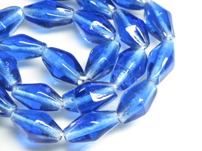 TOKO-BEADS AG037-36N Glass bead (strand) 11~12mm AG037-36N ひし形とんぼ玉（連） 11~12mm Asian bead & African bead  Handmade,Lampeork,bead,asia,india,ethnic,parts,accessory,beads とんぼ玉,ビーズ,トンボ玉,アジア,インド,エスニック,手作り,パーツ,アクセサリー