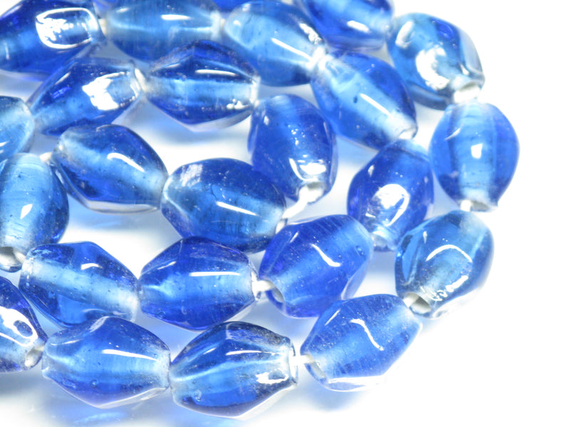 TOKO-BEADS AG037-37N Glass bead (strand) 11~12mm AG037-37N ひし形とんぼ玉（連） 11~12mm Asian bead & African bead  Handmade,Lampeork,bead,asia,india,ethnic,parts,accessory,beads とんぼ玉,ビーズ,トンボ玉,アジア,インド,エスニック,手作り,パーツ,アクセサリー