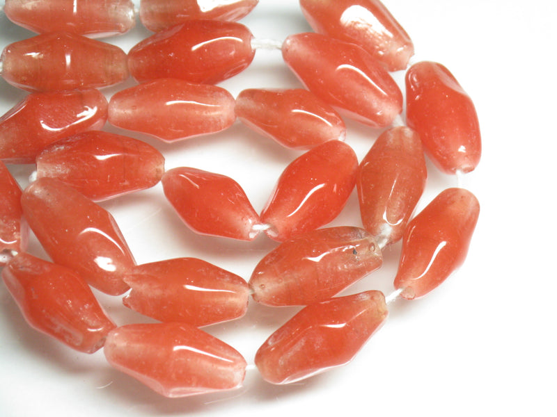 TOKO-BEADS AG037-43N Glass bead (strand) 10~11mm AG037-43N ひし形とんぼ玉（連） 10~11mm Asian bead & African bead  Handmade,Lampeork,bead,asia,india,ethnic,parts,accessory,beads とんぼ玉,ビーズ,トンボ玉,アジア,インド,エスニック,手作り,パーツ,アクセサリー
