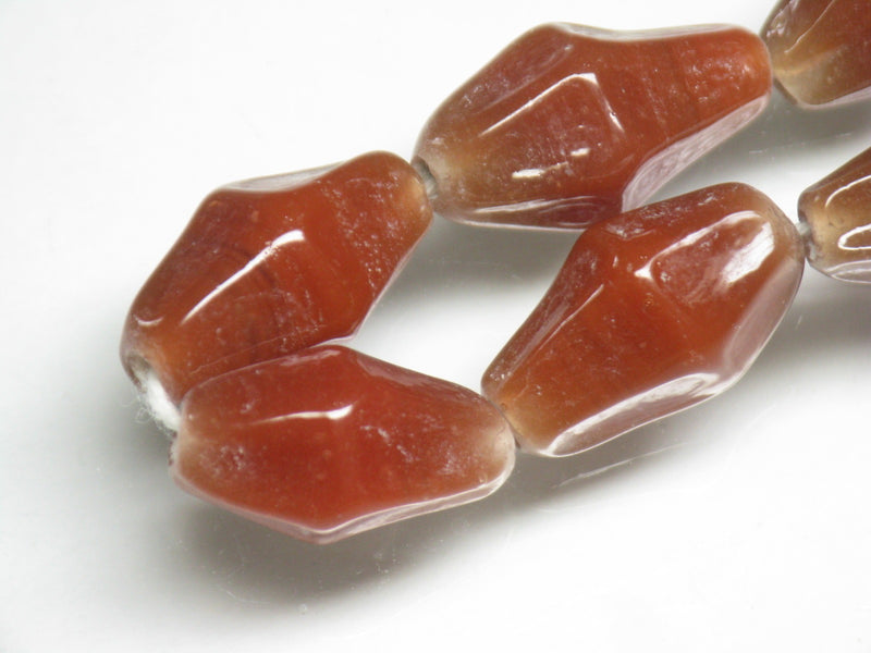 TOKO-BEADS AG037-45N Glass bead (strand) 9~10mm AG037-45N ひし形とんぼ玉（連） 9~10mm Asian bead & African bead  Handmade,Lampeork,bead,asia,india,ethnic,parts,accessory,beads とんぼ玉,ビーズ,トンボ玉,アジア,インド,エスニック,手作り,パーツ,アクセサリー