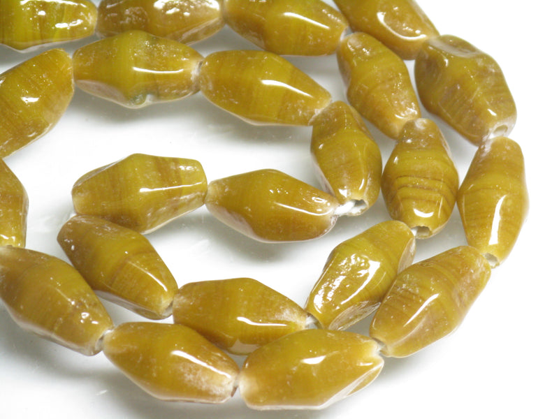 TOKO-BEADS AG037-52N Glass bead (strand) 9~10mm AG037-52N ひし形とんぼ玉（連） 9~10mm Asian bead & African bead  Handmade,Lampeork,bead,asia,india,ethnic,parts,accessory,beads とんぼ玉,ビーズ,トンボ玉,アジア,インド,エスニック,手作り,パーツ,アクセサリー