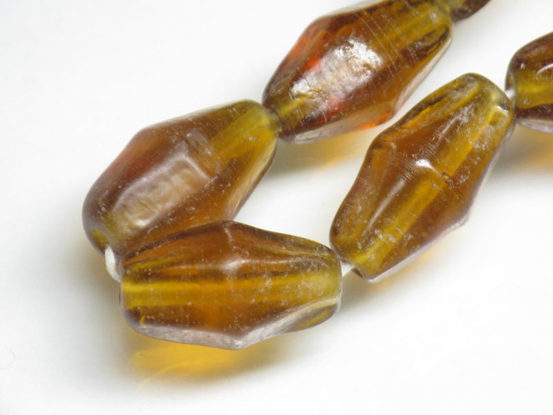 TOKO-BEADS AG037-53N Glass bead (strand) 9~12mm AG037-53N ひし形とんぼ玉（連） 9~12mm Asian bead & African bead  Handmade,Lampeork,bead,asia,india,ethnic,parts,accessory,beads とんぼ玉,ビーズ,トンボ玉,アジア,インド,エスニック,手作り,パーツ,アクセサリー