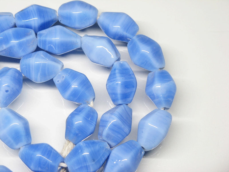 TOKO-BEADS AG038N-12 Glass bead (strand) 11~12mm AG038N-12 ひし形とんぼ玉（連） 11~12mm Asian bead & African bead  Handmade,Lampeork,bead,asia,india,ethnic,parts,accessory,beads とんぼ玉,ビーズ,トンボ玉,アジア,インド,エスニック,手作り,パーツ,アクセサリー