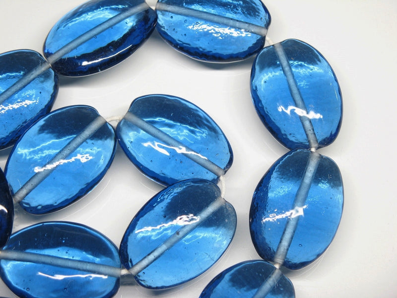 TOKO-BEADS AG040N-03 Glass bead (strand) 23~24mm AG040N-03 オーバルビーズ（連） 23~24mm Asian bead & African bead  Handmade,Lampeork,bead,asia,india,ethnic,parts,accessory,beads とんぼ玉,ビーズ,トンボ玉,アジア,インド,エスニック,手作り,パーツ,アクセサリー