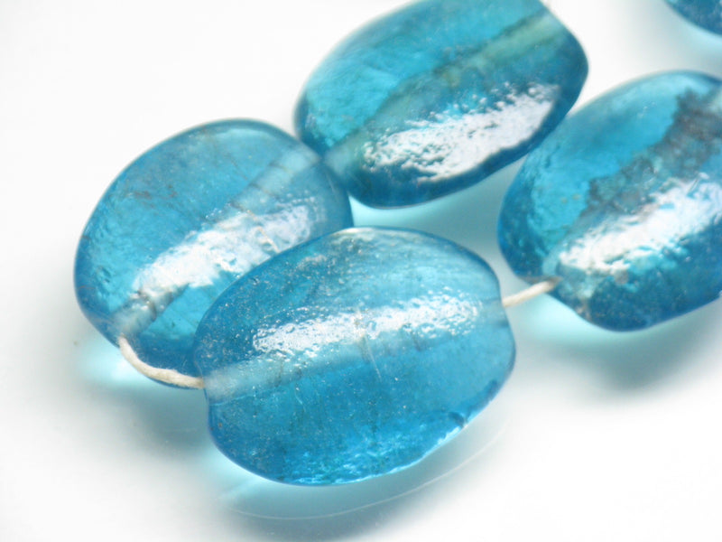 TOKO-BEADS AG040-58N Glass bead (strand) 21~23mm AG040-58N オーバルビーズ（連） 21~23mm Asian bead & African bead  Handmade,Lampeork,bead,asia,india,ethnic,parts,accessory,beads とんぼ玉,ビーズ,トンボ玉,アジア,インド,エスニック,手作り,パーツ,アクセサリー