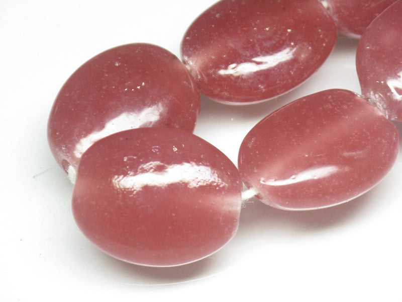 TOKO-BEADS AG040-84N Glass bead (strand) 18~18.5mm AG040-84N オーバルビーズ（連） 18~18.5mm Asian bead & African bead  Handmade,Lampeork,bead,asia,india,ethnic,parts,accessory,beads とんぼ玉,ビーズ,トンボ玉,アジア,インド,エスニック,手作り,パーツ,アクセサリー