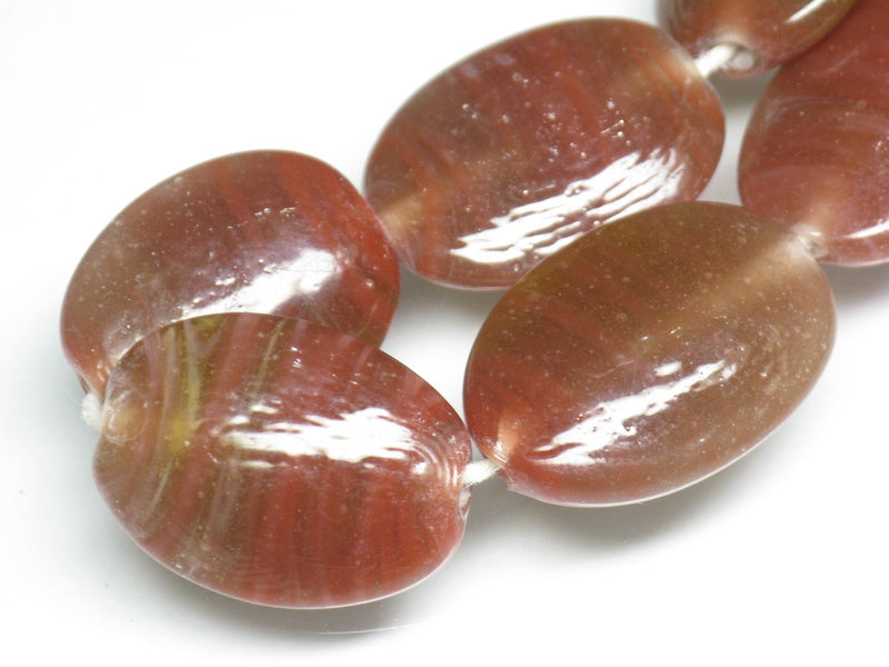 TOKO-BEADS AG040-85N Glass bead (strand) 18~18.5mm AG040-85N オーバルビーズ（連） 18~18.5mm Asian bead & African bead  Handmade,Lampeork,bead,asia,india,ethnic,parts,accessory,beads とんぼ玉,ビーズ,トンボ玉,アジア,インド,エスニック,手作り,パーツ,アクセサリー