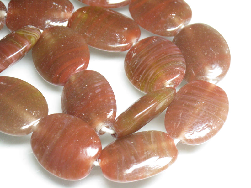 TOKO-BEADS AG040-85N Glass bead (strand) 18~18.5mm AG040-85N オーバルビーズ（連） 18~18.5mm Asian bead & African bead  Handmade,Lampeork,bead,asia,india,ethnic,parts,accessory,beads とんぼ玉,ビーズ,トンボ玉,アジア,インド,エスニック,手作り,パーツ,アクセサリー