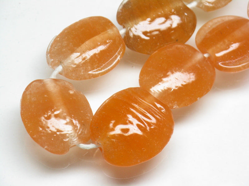 TOKO-BEADS AG040-89N Glass bead (strand) 16~20mm AG040-89N オーバルビーズ（連） 16~20mm Asian bead & African bead  Handmade,Lampeork,bead,asia,india,ethnic,parts,accessory,beads とんぼ玉,ビーズ,トンボ玉,アジア,インド,エスニック,手作り,パーツ,アクセサリー