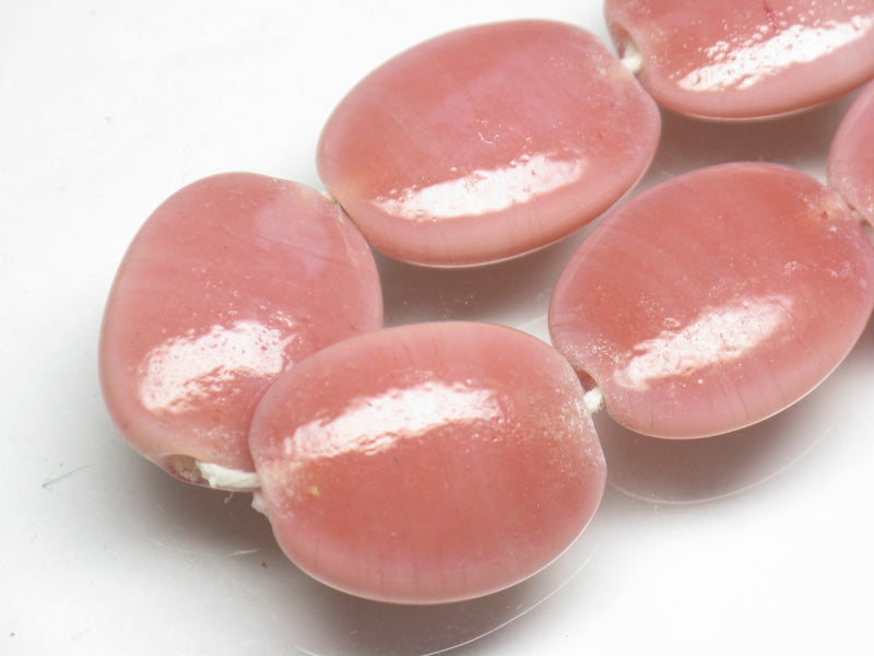 TOKO-BEADS AG040-90N Glass bead (strand) 17~19mm AG040-90N オーバルビーズ（連） 17~19mm Asian bead & African bead  Handmade,Lampeork,bead,asia,india,ethnic,parts,accessory,beads とんぼ玉,ビーズ,トンボ玉,アジア,インド,エスニック,手作り,パーツ,アクセサリー