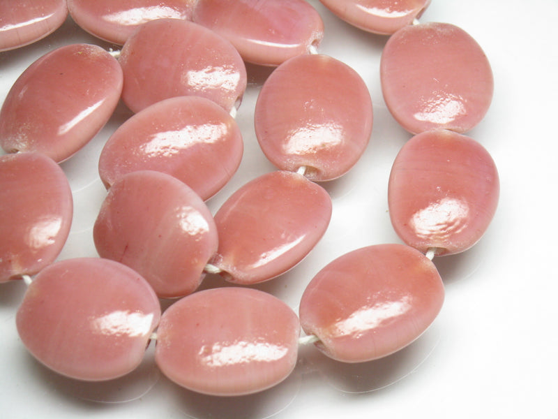 TOKO-BEADS AG040-90N Glass bead (strand) 17~19mm AG040-90N オーバルビーズ（連） 17~19mm Asian bead & African bead  Handmade,Lampeork,bead,asia,india,ethnic,parts,accessory,beads とんぼ玉,ビーズ,トンボ玉,アジア,インド,エスニック,手作り,パーツ,アクセサリー