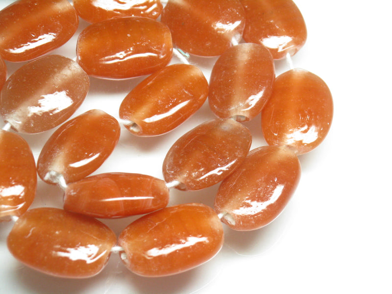 TOKO-BEADS AG040-91N Glass bead (strand) 16~18mm AG040-91N オーバルビーズ（連） 16~18mm Asian bead & African bead  Handmade,Lampeork,bead,asia,india,ethnic,parts,accessory,beads とんぼ玉,ビーズ,トンボ玉,アジア,インド,エスニック,手作り,パーツ,アクセサリー