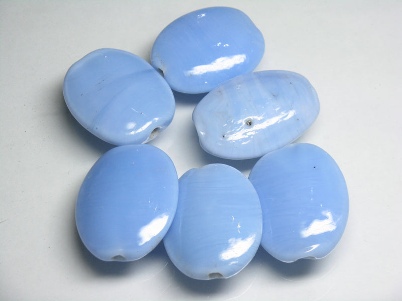TOKO-BEADS AG040-51P Glass bead (limited color 6pcs) 24.5~26mm AG040-51P オーバルビーズ（限定色6個） 24.5~26mm Asian bead & African bead  Handmade,Lampeork,bead,asia,india,ethnic,parts,accessory,beads とんぼ玉,ビーズ,トンボ玉,アジア,インド,エスニック,手作り,パーツ,アクセサリー