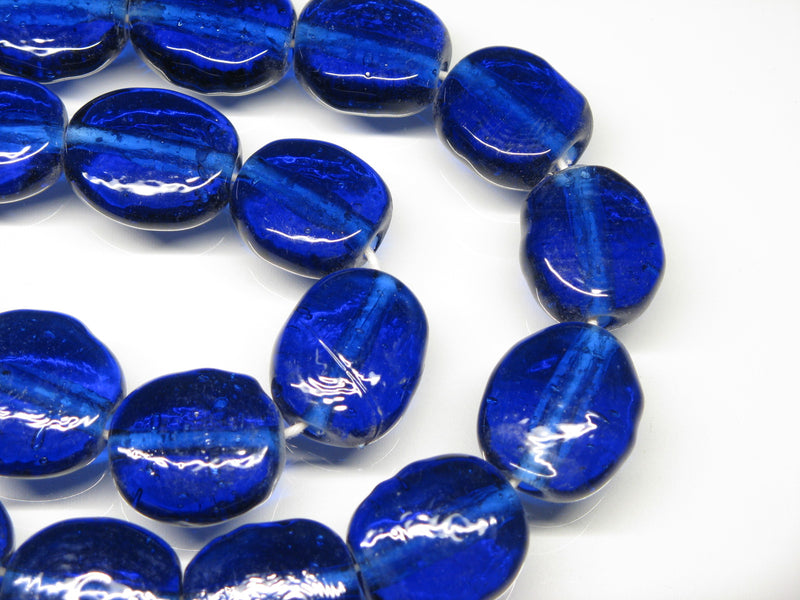 TOKO-BEADS AG041N-04 Glass bead (strand) 17~18mm AG041N-04 オーバルビーズ（連） 17~18mm Asian bead & African bead  Handmade,Lampeork,bead,asia,india,ethnic,parts,accessory,beads とんぼ玉,ビーズ,トンボ玉,アジア,インド,エスニック,手作り,パーツ,アクセサリー