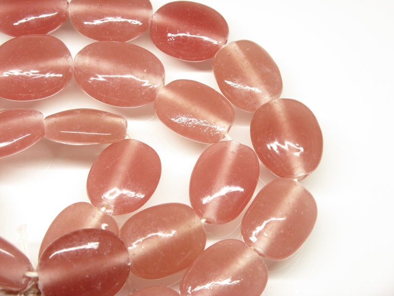 TOKO-BEADS AG041N-06 Glass bead (strand) 17~19mm AG041N-06 オーバルビーズ（連） 17~19mm Asian bead & African bead  Handmade,Lampeork,bead,asia,india,ethnic,parts,accessory,beads とんぼ玉,ビーズ,トンボ玉,アジア,インド,エスニック,手作り,パーツ,アクセサリー