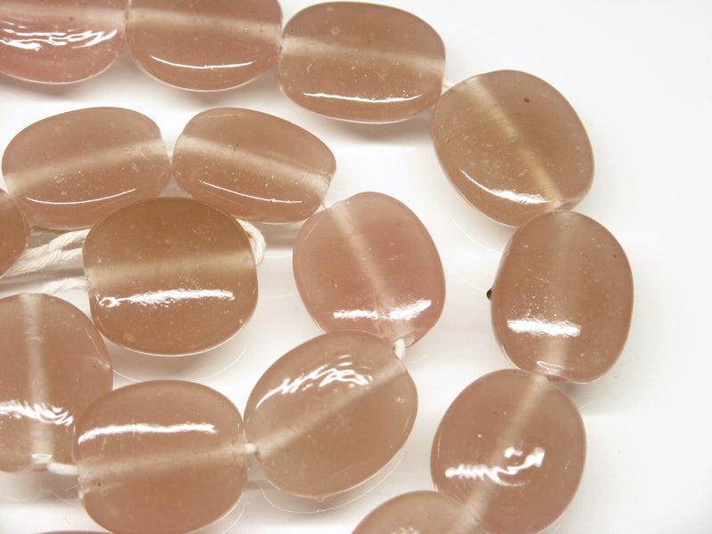 TOKO-BEADS AG041N-08 Glass bead (strand) 16~18mm AG041N-08 オーバルビーズ（連） 16~18mm Asian bead & African bead  Handmade,Lampeork,bead,asia,india,ethnic,parts,accessory,beads とんぼ玉,ビーズ,トンボ玉,アジア,インド,エスニック,手作り,パーツ,アクセサリー