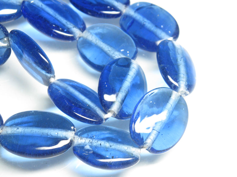 TOKO-BEADS AG041-91N Glass bead (strand) 17~19mm AG041-91N オーバルビーズ（連） 17~19mm Asian bead & African bead  Handmade,Lampeork,bead,asia,india,ethnic,parts,accessory,beads とんぼ玉,ビーズ,トンボ玉,アジア,インド,エスニック,手作り,パーツ,アクセサリー