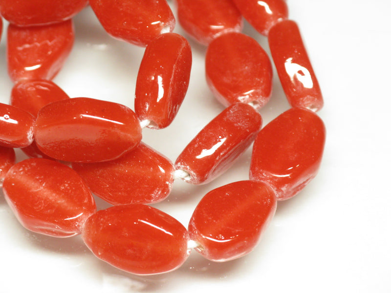 TOKO-BEADS AG042-80N Glass bead (strand) 9.5~10mm AG042-80N 単色ひし形フラットビーズ （連） 9.5~10mm Asian bead & African bead  Handmade,Lampeork,bead,asia,india,ethnic,parts,accessory,beads とんぼ玉,ビーズ,トンボ玉,アジア,インド,エスニック,手作り,パーツ,アクセサリー