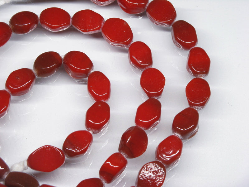 TOKO-BEADS AG042N-91 Glass bead (strand) 8mm AG042N-91 単色ひし形フラットビーズ（連） 8mm Asian bead & African bead  Handmade,Lampeork,bead,asia,india,ethnic,parts,accessory,beads とんぼ玉,ビーズ,トンボ玉,アジア,インド,エスニック,手作り,パーツ,アクセサリー