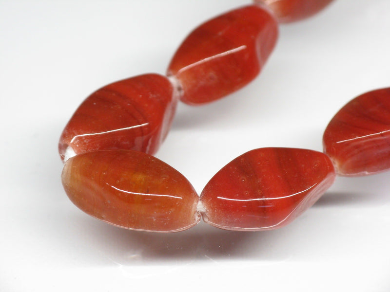 TOKO-BEADS AG042-92N Glass bead (strand) 8mm AG042-92N 単色ひし形フラットビーズ（連） 8mm Asian bead & African bead  Handmade,Lampeork,bead,asia,india,ethnic,parts,accessory,beads とんぼ玉,ビーズ,トンボ玉,アジア,インド,エスニック,手作り,パーツ,アクセサリー