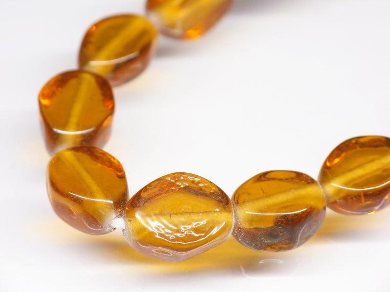 TOKO-BEADS AG042N-93 Glass bead (strand) 8mm AG042N-93 単色ひし形フラットビーズ（連） 8mm Asian bead & African bead  Handmade,Lampeork,bead,asia,india,ethnic,parts,accessory,beads とんぼ玉,ビーズ,トンボ玉,アジア,インド,エスニック,手作り,パーツ,アクセサリー