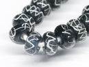 TOKO-BEADS | TOKO-BEADS |AG044-03N リング型とんぼ玉（連） 8~8.5mm | TOKO-BEADS |AG044-03N Glass bead (strand) 8~8.5mm Asian bead & African bead  Handmade,Lampeork,bead,asia,india,ethnic,parts,accessory,beads とんぼ玉,ビーズ,トンボ玉,アジア,インド,エスニック,手作り,パーツ,アクセサリー