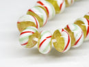 TOKO-BEADS | TOKO-BEADS |AG044-04N リング型とんぼ玉（連） 8~8.5mm | TOKO-BEADS |AG044-04N Glass bead (strand) 8~8.5mm Asian bead & African bead  Handmade,Lampeork,bead,asia,india,ethnic,parts,accessory,beads とんぼ玉,ビーズ,トンボ玉,アジア,インド,エスニック,手作り,パーツ,アクセサリー