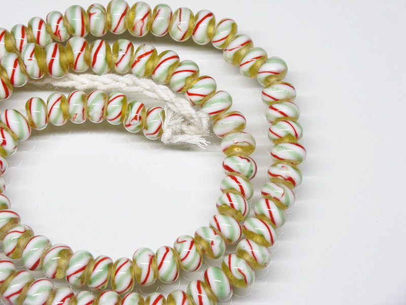 TOKO-BEADS AG044N-04 Glass bead (strand) 8~8.5mm AG044N-04 リング型とんぼ玉（連） 8~8.5mm Asian bead & African bead  Handmade,Lampeork,bead,asia,india,ethnic,parts,accessory,beads とんぼ玉,ビーズ,トンボ玉,アジア,インド,エスニック,手作り,パーツ,アクセサリー